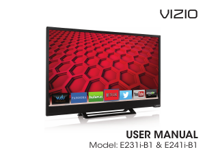 Bruksanvisning VIZIO E231i-B1 LED TV