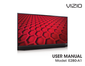 Bruksanvisning VIZIO E280-A1 LED TV