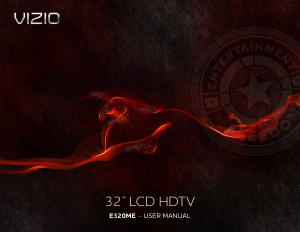 Bruksanvisning VIZIO E320ME LED TV