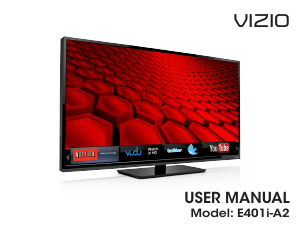 Handleiding VIZIO E401i-A2 LED televisie