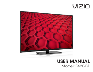Bruksanvisning VIZIO E420-B1 LED TV