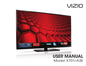 Bruksanvisning VIZIO E701i-A3E LED TV