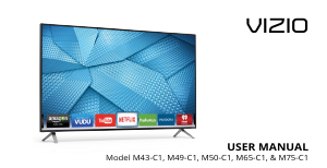 Manual VIZIO M75-C1 LED Television