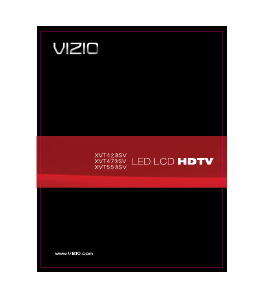 Handleiding VIZIO XVT473SV LED televisie