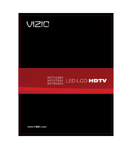 Bruksanvisning VIZIO XVT473SV LED TV