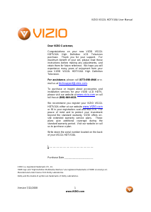 Manual VIZIO VO22L LCD Television