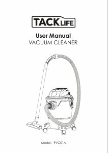 Bruksanvisning Tacklife PCD01A Dammsugare