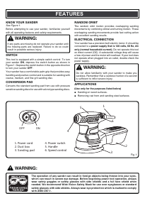Manual Tacklife PRS01A Orbital Sander