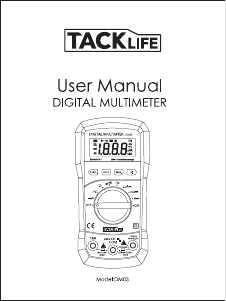 Mode d’emploi Tacklife DM03 Multimètre