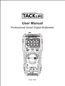 Handleiding Tacklife DM07 Multimeter