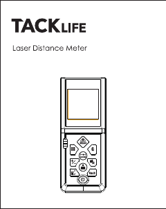 Mode d’emploi Tacklife LDM08 Mètre de distance au laser