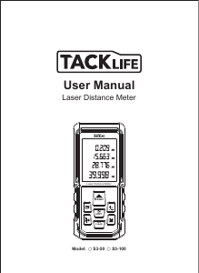 Manual de uso Tacklife S3-50 Medidor láser