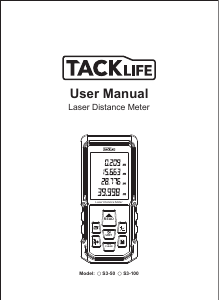 Bruksanvisning Tacklife S3-100 Laseravståndsmätare