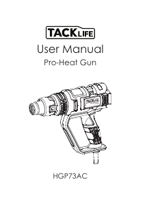 Handleiding Tacklife HGP73AC Heteluchtpistool