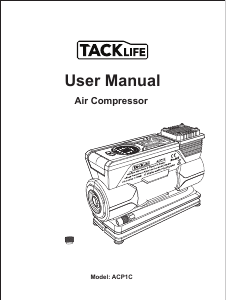 Manuale Tacklife ACP1C Compressore
