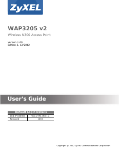 Handleiding ZyXEL WAP3205 v2 Access point