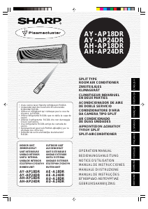 Manuale Sharp AH-AP24DR Condizionatore d’aria