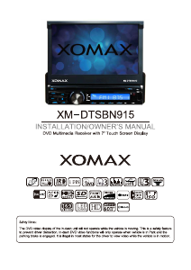 Bruksanvisning XOMAX XM-DTSBN915 Bilradio