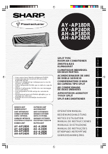 Manuale Sharp AY-AP18DR Condizionatore d’aria
