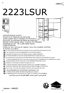 Mode d’emploi Parisot 2223LSUR Smoozy Structure lit mezzanine