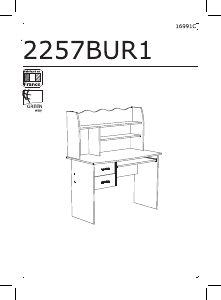 Посібник Parisot 2257BUR1 Lolita Письмовий стіл