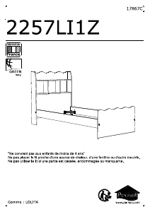 Manual de uso Parisot 2257L291 Lolita Estructura de cama