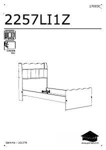 Manual de uso Parisot 2257LI91 Lolita Estructura de cama