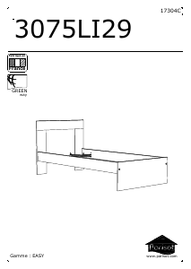 Manual de uso Parisot 3075LI29 Easy Estructura de cama