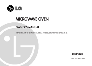 Handleiding LG MS1987U Magnetron