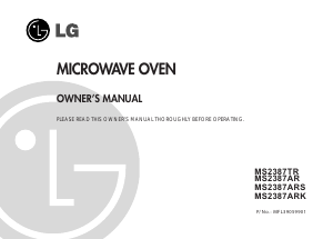 Bruksanvisning LG MS2387TR Mikrovågsugn