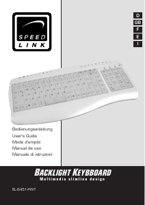 Manual Speedlink SL-6451 Backlight Keyboard
