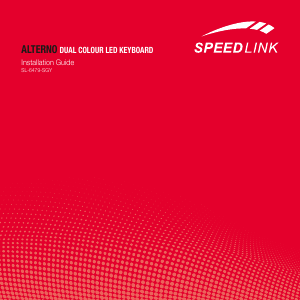 Manual de uso Speedlink SL-6479 Alterno Teclado