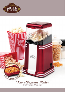 Manual Giles & Posner EK2170 Popcorn Machine