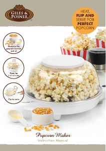 Bruksanvisning Giles & Posner EK2204 Popcornmaskin
