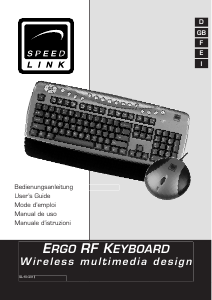 Manual Speedlink SL-6491 Ergo RF Keyboard