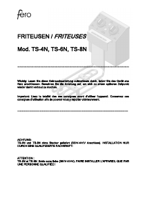Mode d’emploi Fero H9600 TS-6N Friteuse