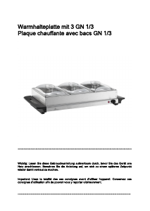 Mode d’emploi Fero H8477 Buffet chauffant