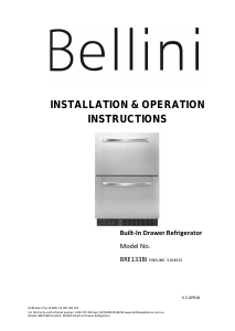 Handleiding Bellini BRE133BI Koelkast