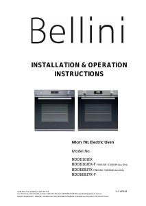 Handleiding Bellini BDO610JEX-F Oven