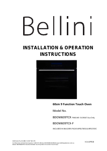 Handleiding Bellini BDOM609TCX Oven