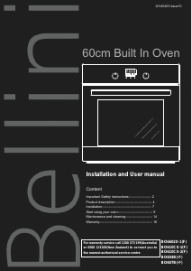 Manual Bellini BO604B(-F) Oven