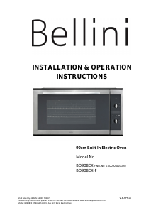 Handleiding Bellini BO908CX-F Oven