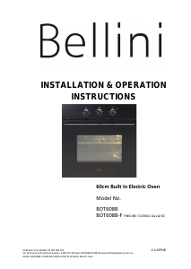 Handleiding Bellini BOT608B Oven