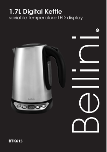 Bruksanvisning Bellini BTK615 Vattenkokare