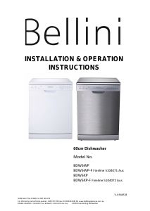 Manual Bellini BDW6WP Dishwasher