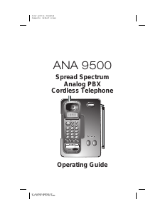 Handleiding Uniden ANA 9500 Draadloze telefoon