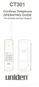 Handleiding Uniden CT301 Draadloze telefoon