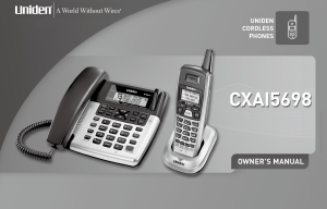 Handleiding Uniden CXAI 5698 Draadloze telefoon