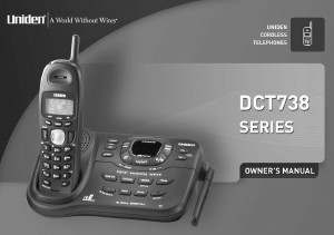 Handleiding Uniden DCT 738 Draadloze telefoon