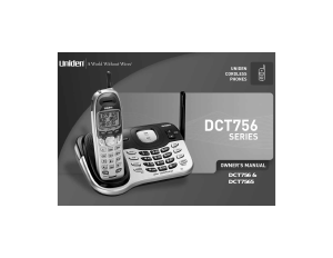 Handleiding Uniden DCT 756 Draadloze telefoon